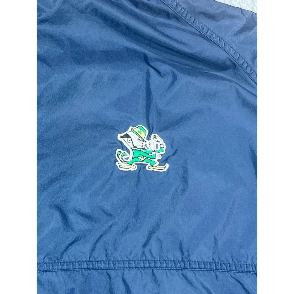 Crable Sportswear CS-TEC Notre Dame‎ Fighting Irish Windbreaker Jacket Navy XXL